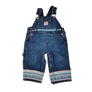 Vintage koala kids overalls denim 12 months girls